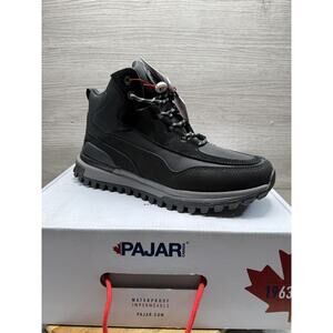 PAJAR Men's Fireburst Front Lace Black Nubuck Boots. EU 44. Mens 11